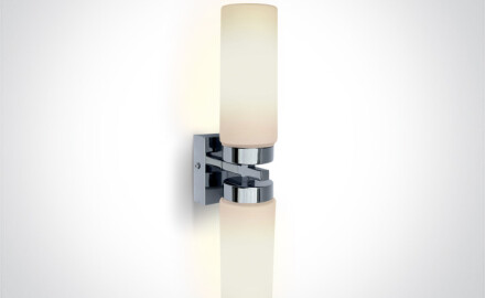 ANAVRA, aplique de 40 W, IP44, cromado