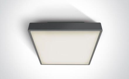 PIRNARI AN, lámpara de techo de 24 W, 3000 K, IP65, gris