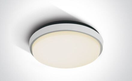 FASIDERI, lámpara de techo de 20 W, 3000 K, IP54, color antracita