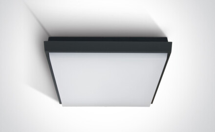 FASIDERI, lámpara de techo de 20 W, 3000 K, IP54, blanca