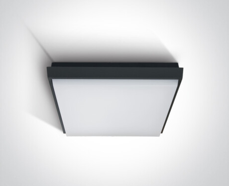 FASIDERI, lámpara de techo de 20 W, 3000 K, IP54, blanca