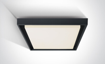 Lámpara de techo MOULKI de 30 W, 3000 K, IP54, blanca