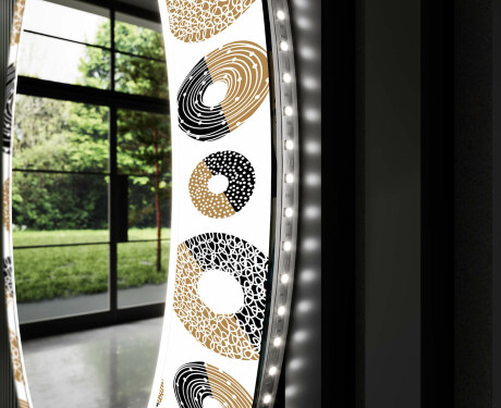 Espejos decorativos redondo salón con LED - donuts #11