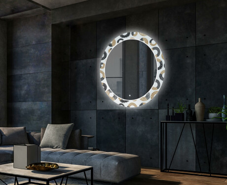 Espejos decorativos redondo salón con LED - donuts #2