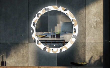 Espejos decorativos redondo salón con LED - donuts