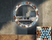 Espejos decorativos redondo salón con LED - color triangles #1