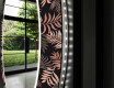 Redondo espejo con luces salon decorativos - jungle #11