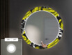 Redondo espejos decorativos grande pared con luz LED - gold jungle #4