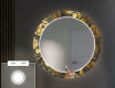 Espejo redondo decorativo con iluminación LED para el pasillo - ancient pattern #4