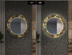 Espejos redondo decorativos grandes de pared para recibidor - ancient pattern #7