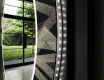Espejos decorativos redondo salón con LED - dotted triangles #11