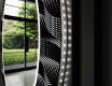 Redondo espejo con luces salon decorativos - dark wave #11
