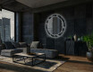 Redondo espejo con luces salon decorativos - dark wave #12