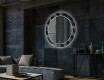 Redondo espejo con luces salon decorativos - dark wave #2