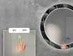 Redondo espejo con luces salon decorativos - dark wave #5