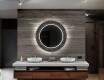 Redondo espejo baño decorativos con luz LED - dotts #12