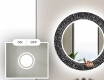 Redondo espejo baño decorativos con luz LED - dotts #4