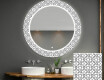 Espejo redondo de baño con luz decorativos pared - industrial #1