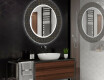 Redondo espejo baño decorativos con luz LED - microcircuit #2