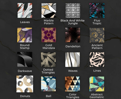 Espejo redondo decorativo pared comedor - abstract geometric #9