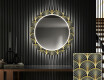 Espejos decorativos grande pared con luz LED - art deco
