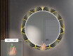 Espejo redondo decorativo con iluminación LED para el pasillo - art deco #5
