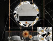 Espejo redondo decorativo pared comedor - marble pattern #1