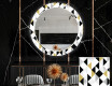 Espejo redondo decorativo pared comedor - geometric patterns