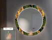 Espejos redondo decorativos grandes de pared para recibidor - botanical flowers #5