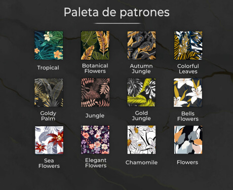 Espejos redondo decorativos grandes de pared para recibidor - botanical flowers #8