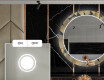 Redondo Espejo LED comedor decorativos - golden leaves #4
