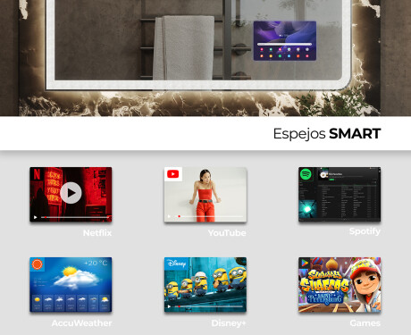 Espejo de baño con luz LED incorporada L146 #3