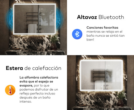 Espejo de baño con luz LED incorporada L146 #6