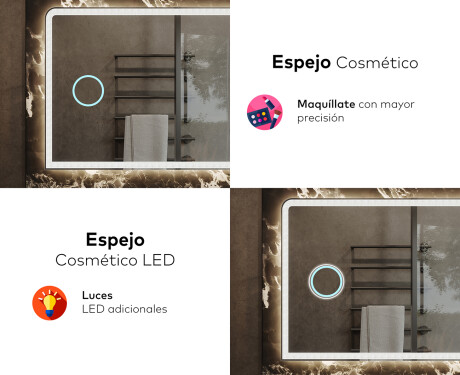 Espejo de baño con luz LED incorporada L146 #8