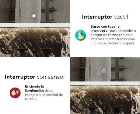 Espejo de baño con luz LED incorporada L146 #9