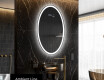 Espejo ovalado baño con luz L227 - Vertical