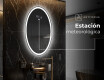 Espejo ovalado baño con luz L227 - Vertical #6