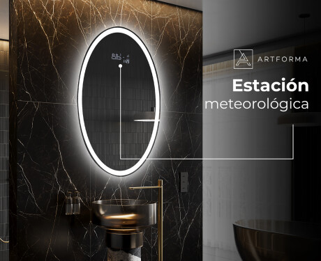 Espejo ovalado baño con luz L227 - Vertical #6