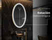 Espejo ovalado baño con luz L228 - Vertical #6