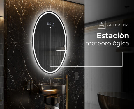 Espejo ovalado baño con luz L228 - Vertical #6