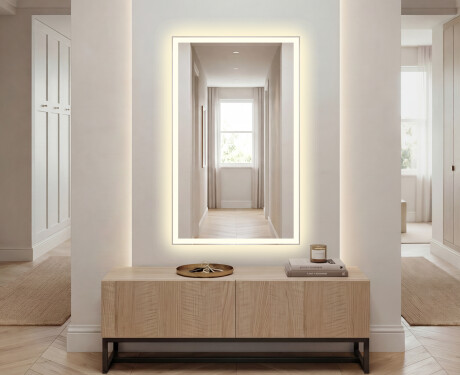 Espejos LED entrada grandes de pared L01