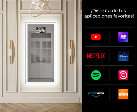 Espejos LED entrada grandes de pared L01 #2