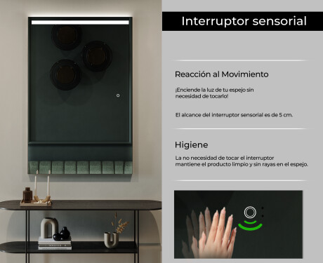 Espejo habitacion con luz LED L12 #6