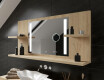 Espejo con LED baño con estante L02 #1