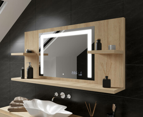 Espejo con LED baño con repisa L11