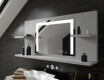 Espejo con LED baño con repisa L11 #11