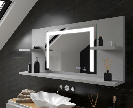 Espejo con LED baño con repisa L11 #11