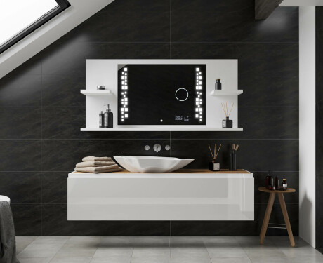 Espejo con LED baño con estante L38 #2