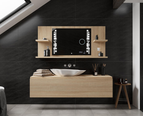 Espejo con LED baño con estante L38 #4