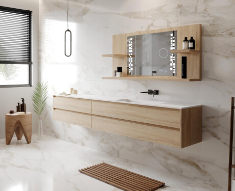 Espejo con LED baño con estante L38 #5